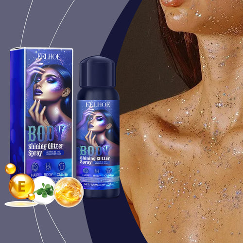 EELHOE high-gloss brightening glitter spray, flash spray high-gloss spray natural three-dimensional long-lasting brightening glitter