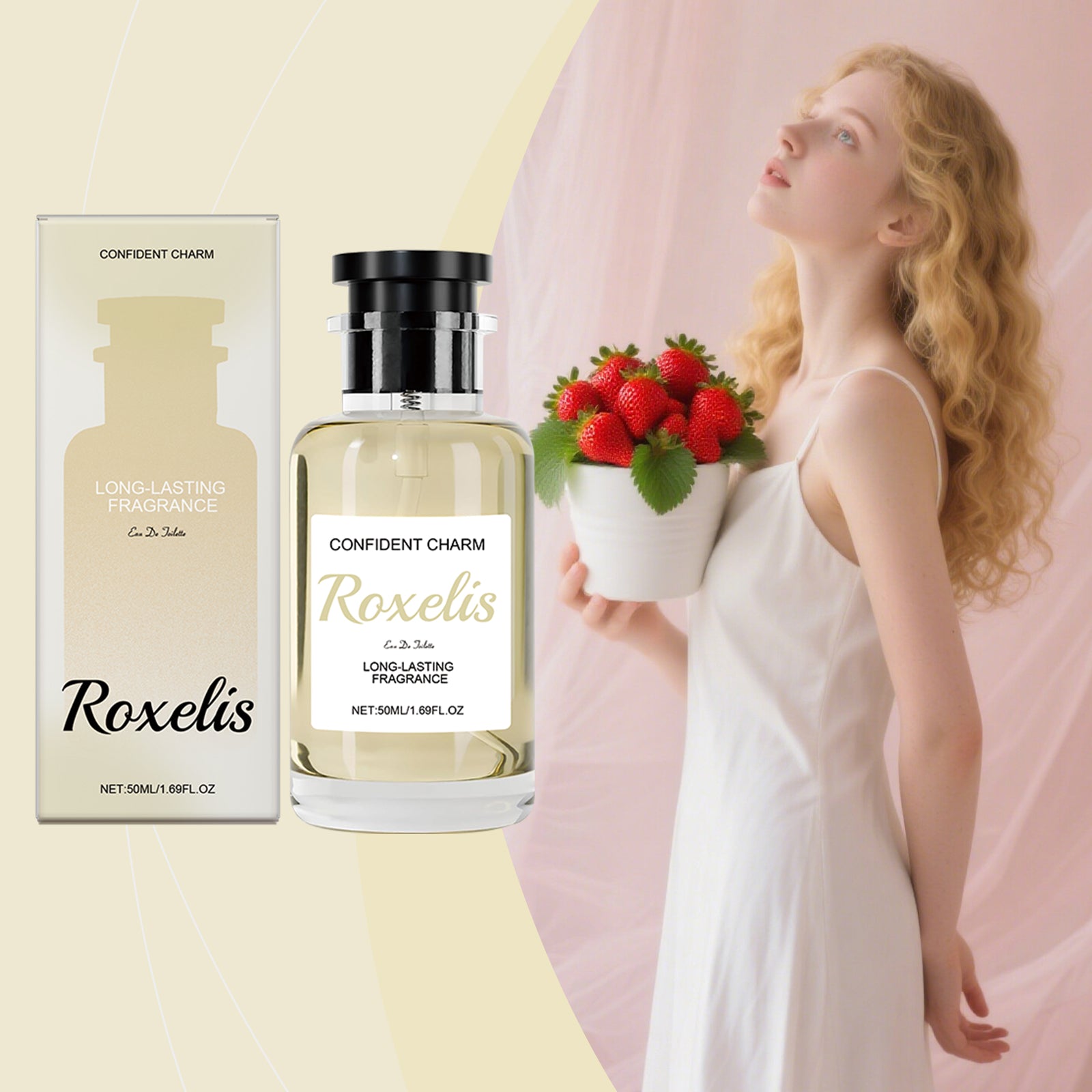 Roxelis Woody Bergamot Eau de Perfume, exudes a charming aroma, elegant fragrance, suitable for many occasions Glamour perfume