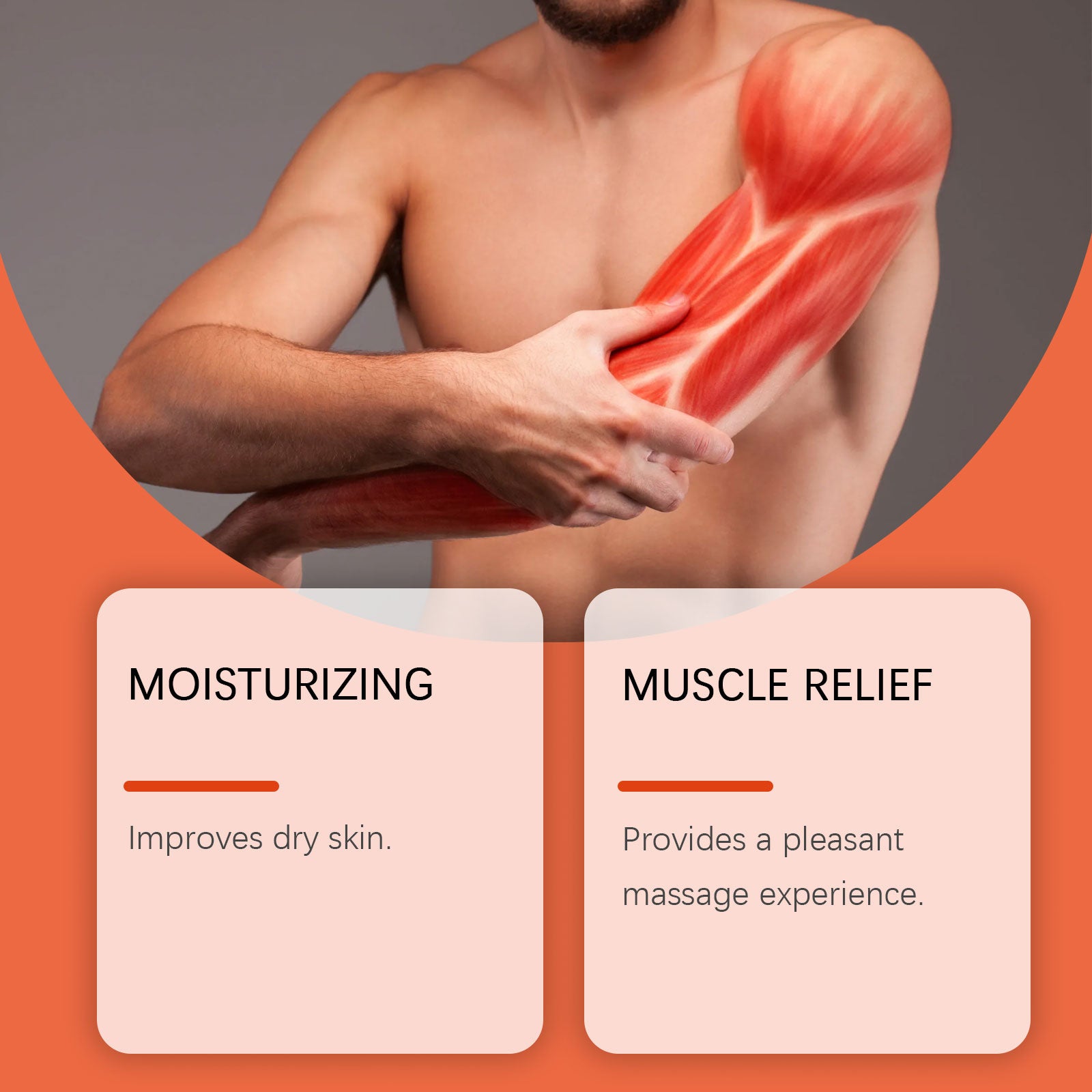 South Moon Muscle Care Cream, Gentle Care to Relieve Joint Knee Discomfort Daily Care Massage Cream