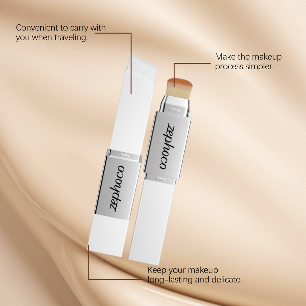 Zephoco natural color two-in-one color-changing foundation stick, light and hydrating, naturally docile and not stuck in powder, light and clear foundation
